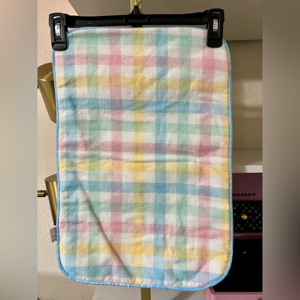Reversible Dog Bowl Place Mat Pastel Plaid